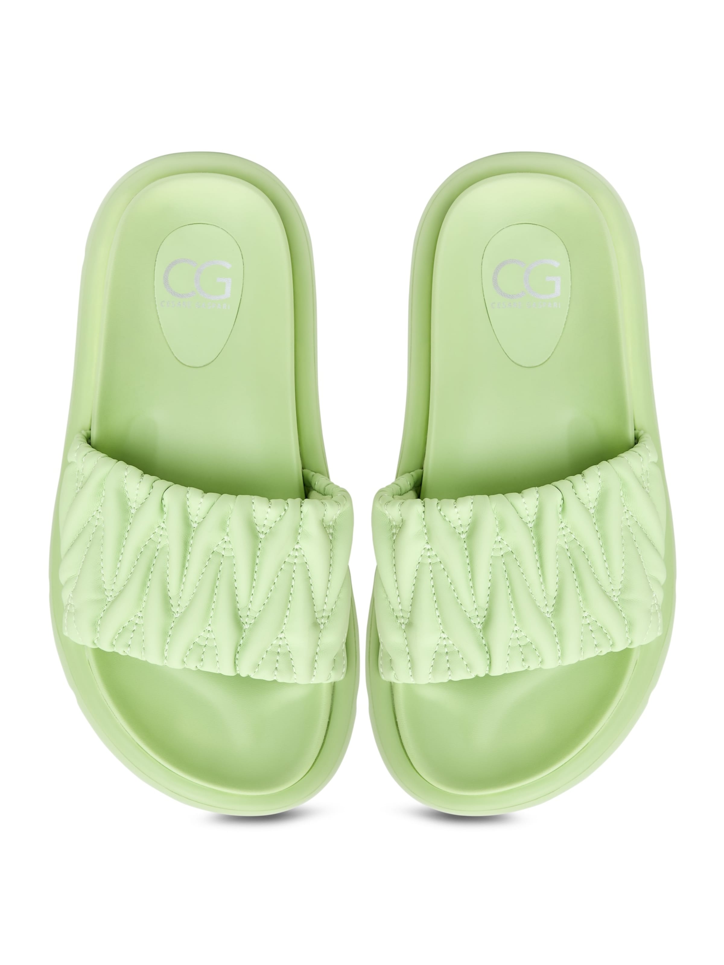 CESARE GASPARI Mules in Green
