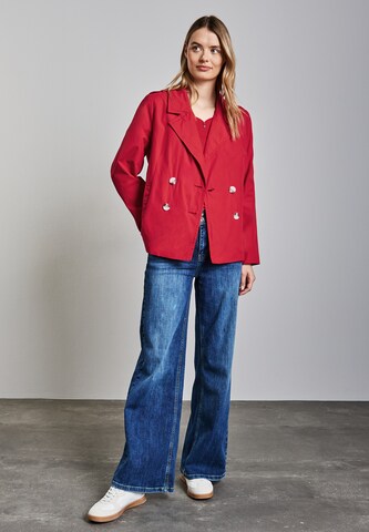 STREET ONE Doppelreihiger Trenchcoat in Rot