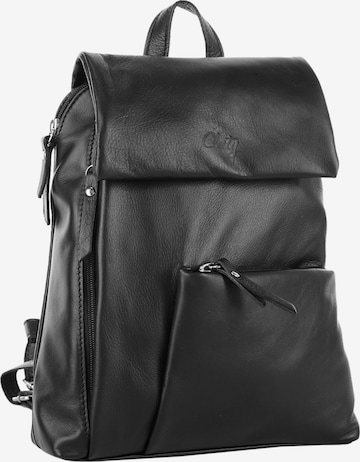 Cluty Backpack in Black: front
