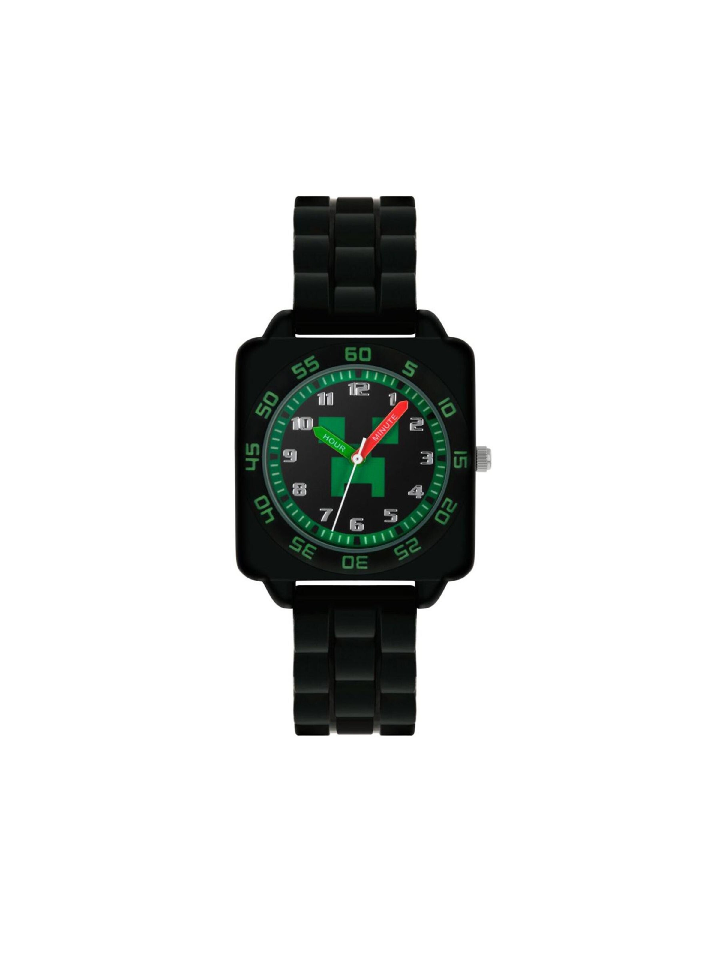 DISNEY Watch 'Disney Minecraft Time Teacher' in Black: front