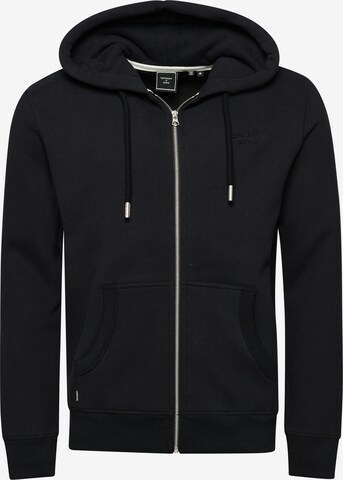 Superdry Sweatjacke in Schwarz: predná strana