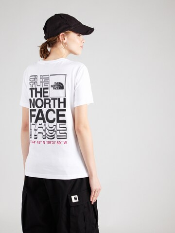 Tricou 'COORDINATES' de la THE NORTH FACE pe alb