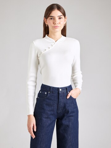 Pull-over 'Seluna' VILA en blanc : devant