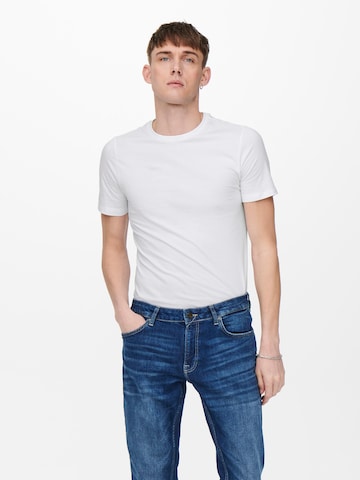 Only & Sons - Camisa em branco: frente