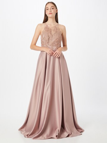 mascara Evening Dress in Pink: front