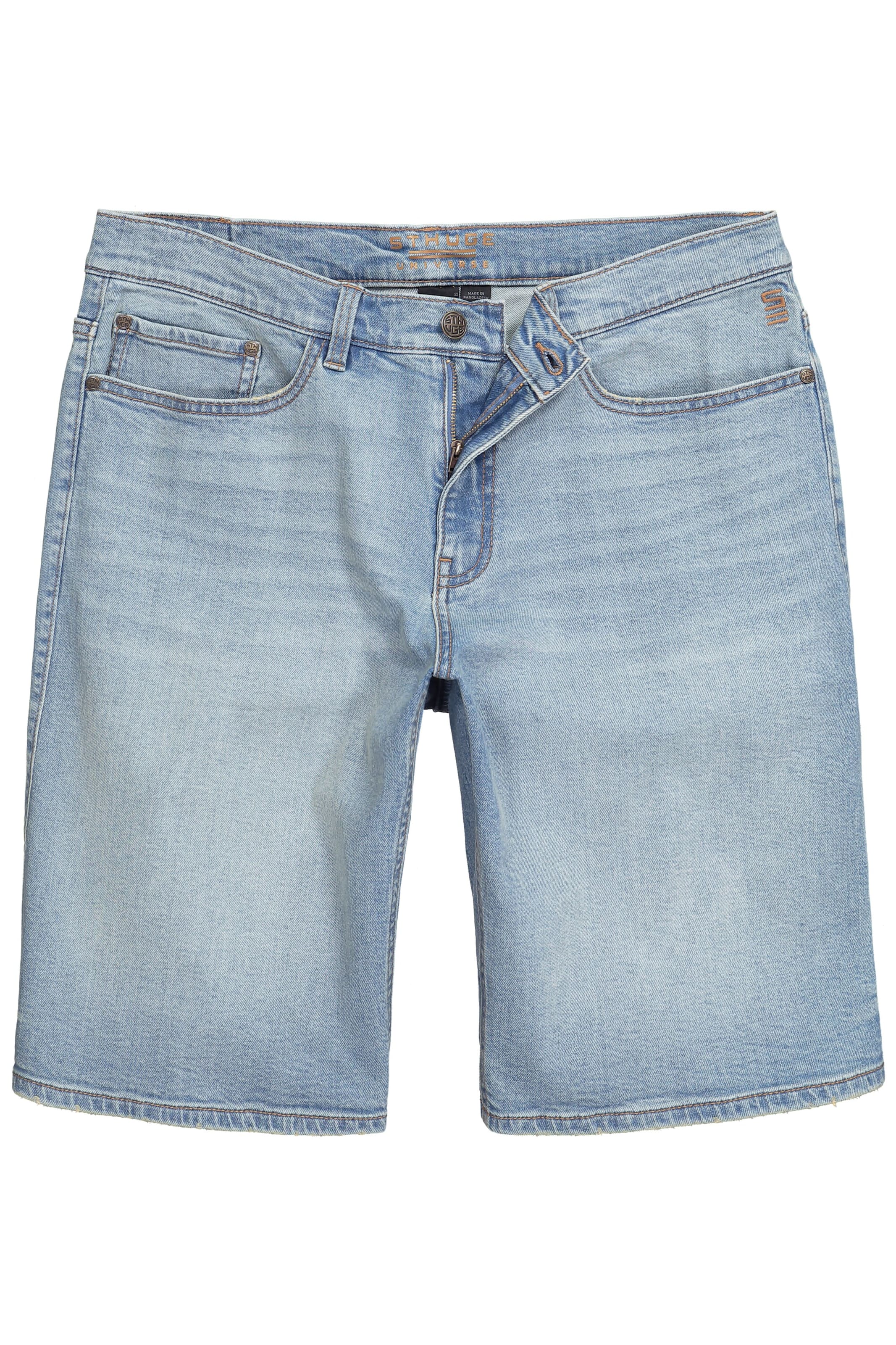 STHUGE Loosefit Broek in Blauw: voorkant
