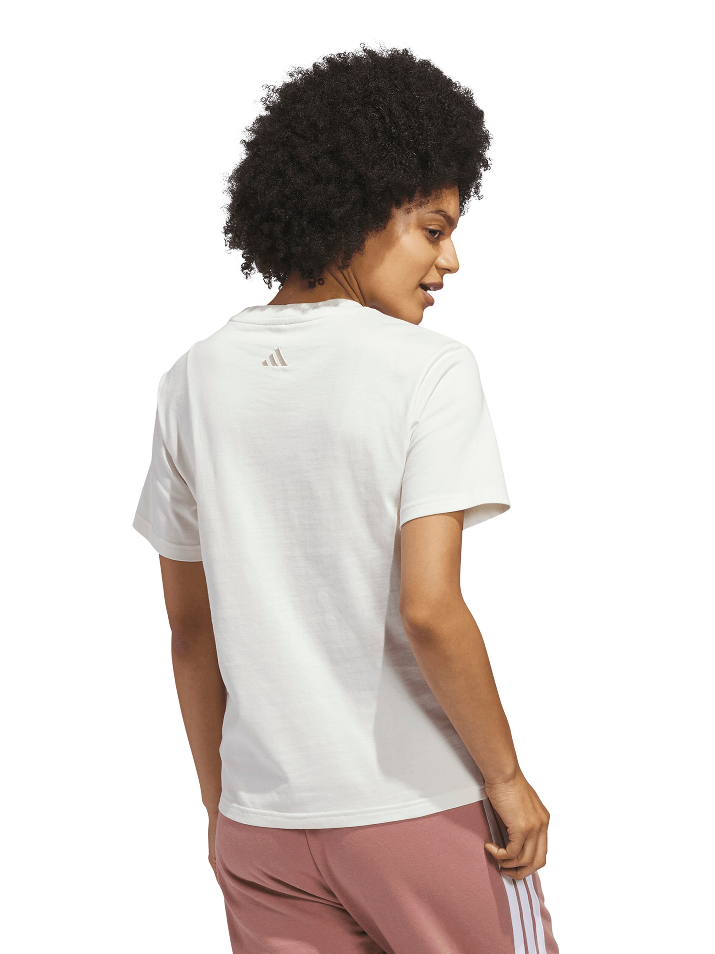 ADIDAS SPORTSWEAR Функциональная футболка 'CURSIVE' в Белый: сзади