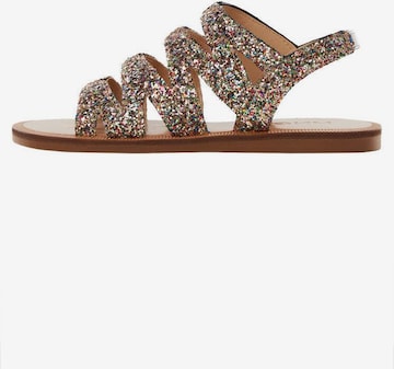 MANGO KIDS Sandals 'Deme' in Gold: front