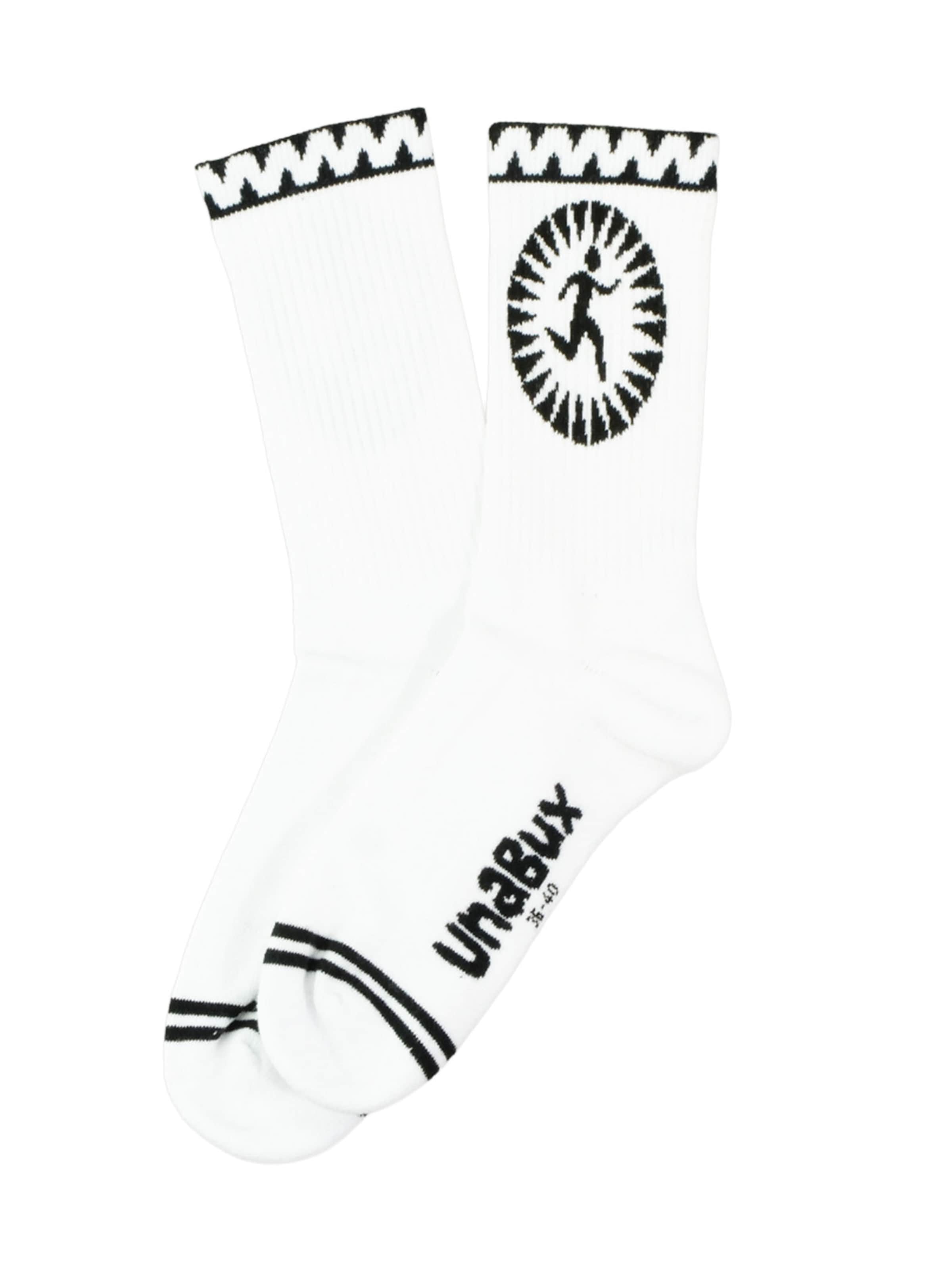 Chaussettes 'Touchdown' UNABUX en blanc
