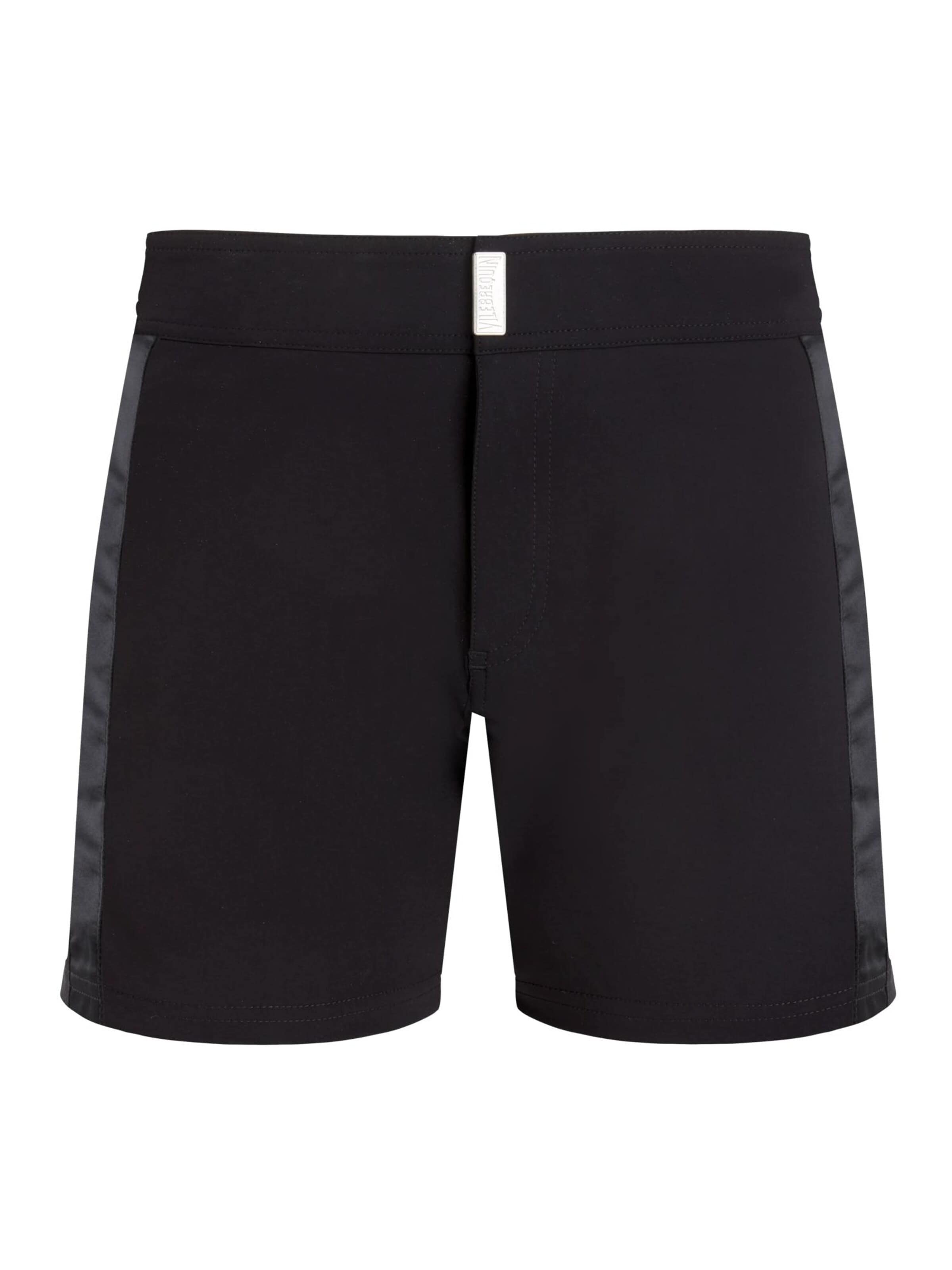 Vilebrequin Badeshorts‌‌‌‌‌‌ in Schwarz: Vorderseite