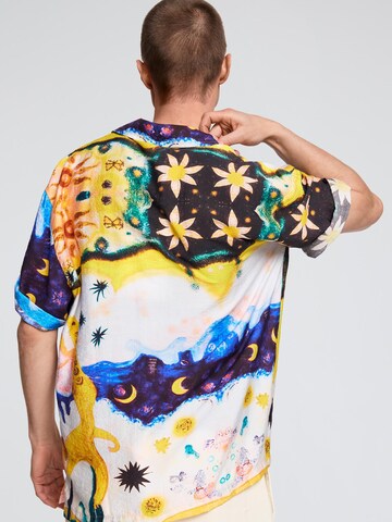 Desigual Regular Fit Hemd 'Cosmos' in Weiß