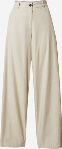 WEEKDAY Loosefit Broek 'Elio' in Beige: voorkant