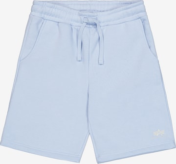 ALPHA INDUSTRIES Regular Housut värissä sininen: etupuoli