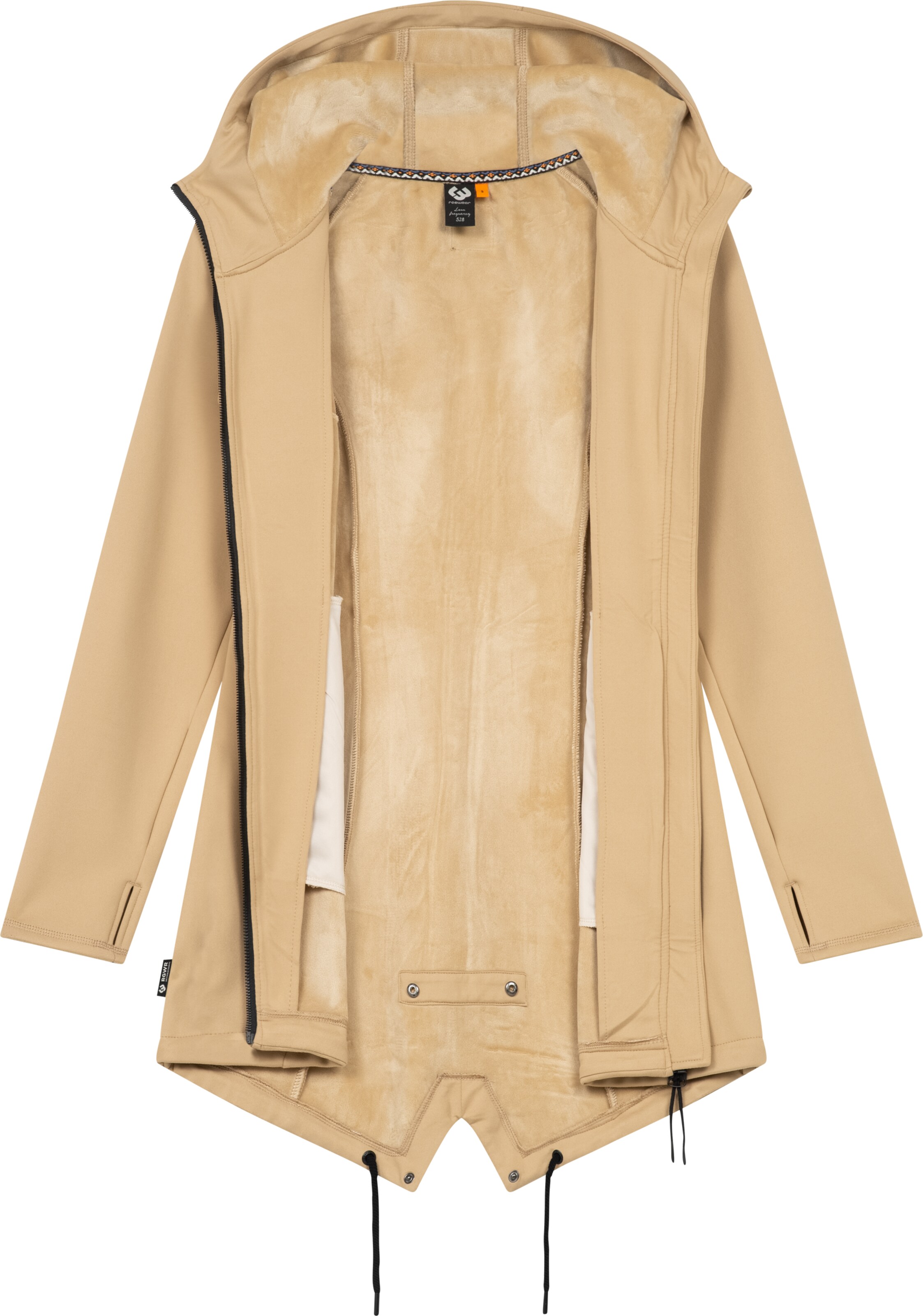 Ragwear Sweat jacket 'Wingi' in Beige