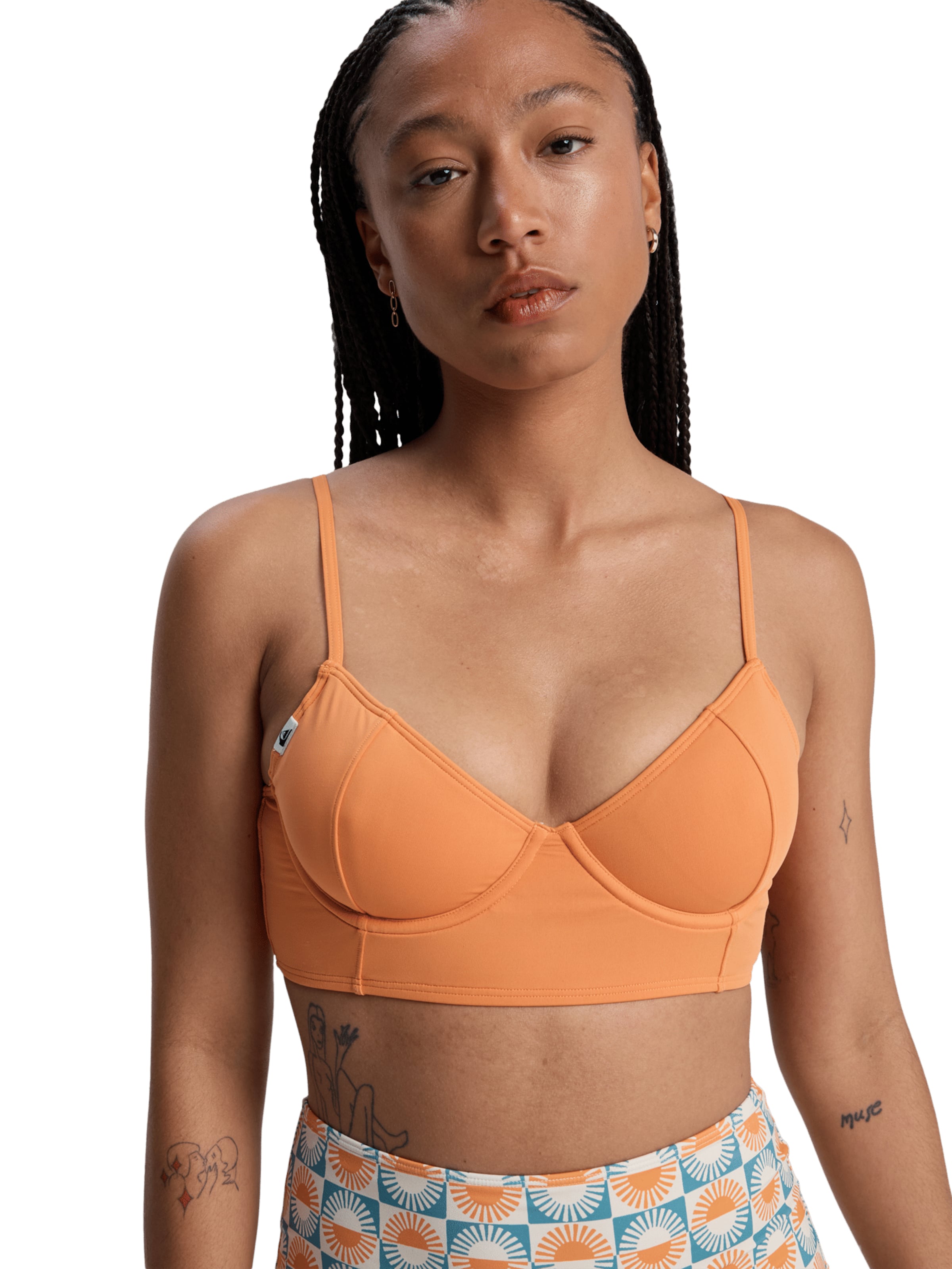 QUIKSILVER T-Shirt Bikinitop 'Melly' in Orange: Vorderseite