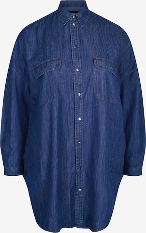 Zizzi Blouse 'Ramona' in Blue: front