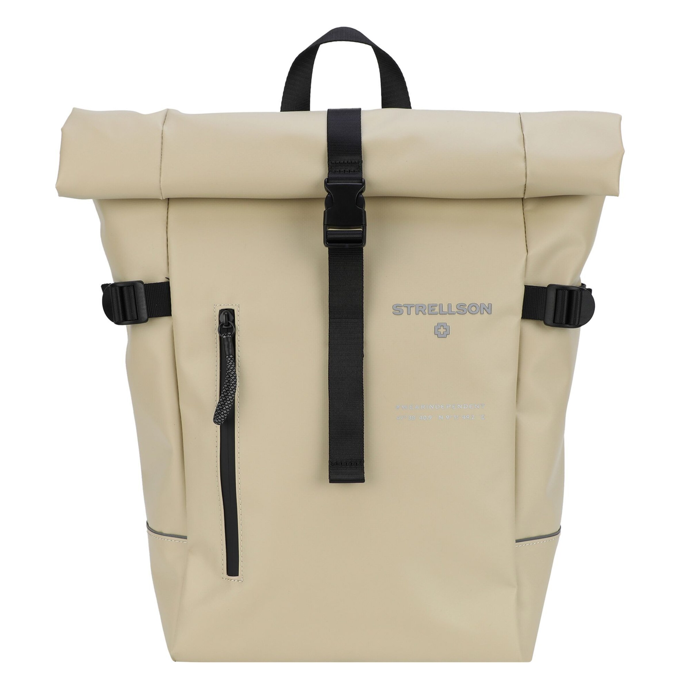 STRELLSON Rucksack 'Stockwell 2.0 Eddie' in Beige: Vorderseite