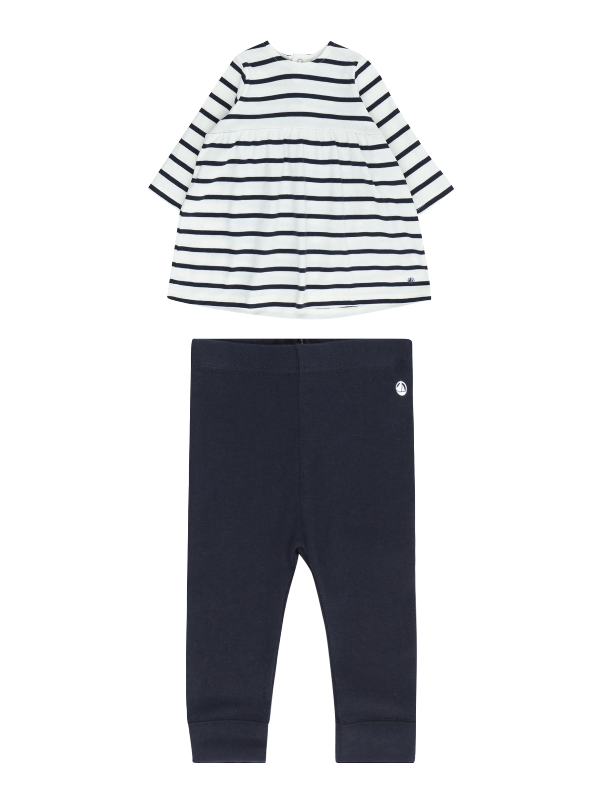 PETIT BATEAU Set: Kleid und Hose in Mischfarben: Vorderseite