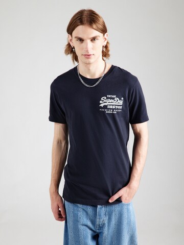 Superdry T-shirt 'Tokyo' i blå