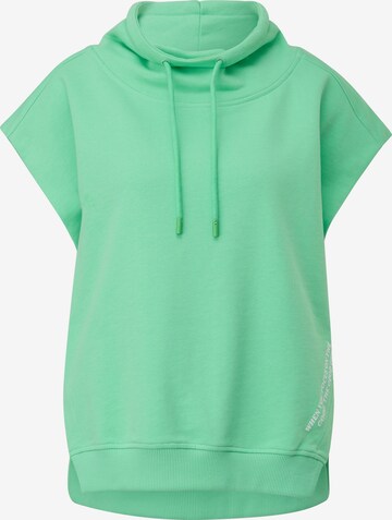 Sweat-shirt comma casual identity en vert : devant