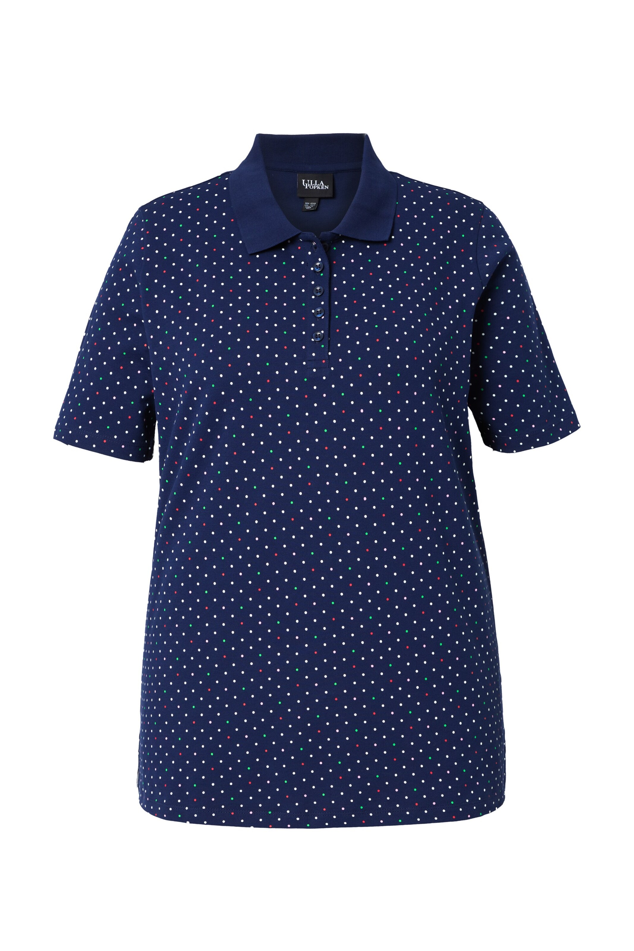 Ulla Popken Poloshirt in Blau: Vorderseite