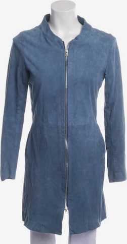 Herno Lederjacke / Ledermantel M in Blau: predná strana