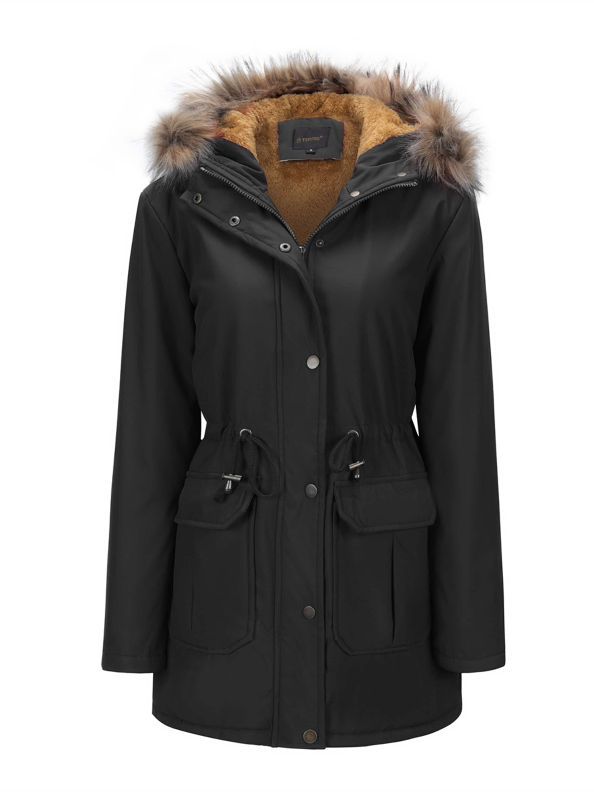 Youthup Winter Parka in Black: front