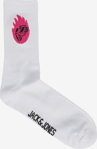 JACK & JONES Къси чорапи в бяло