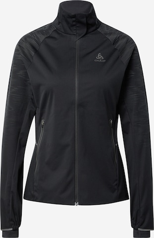 ODLO Athletic Jacket in Black: front