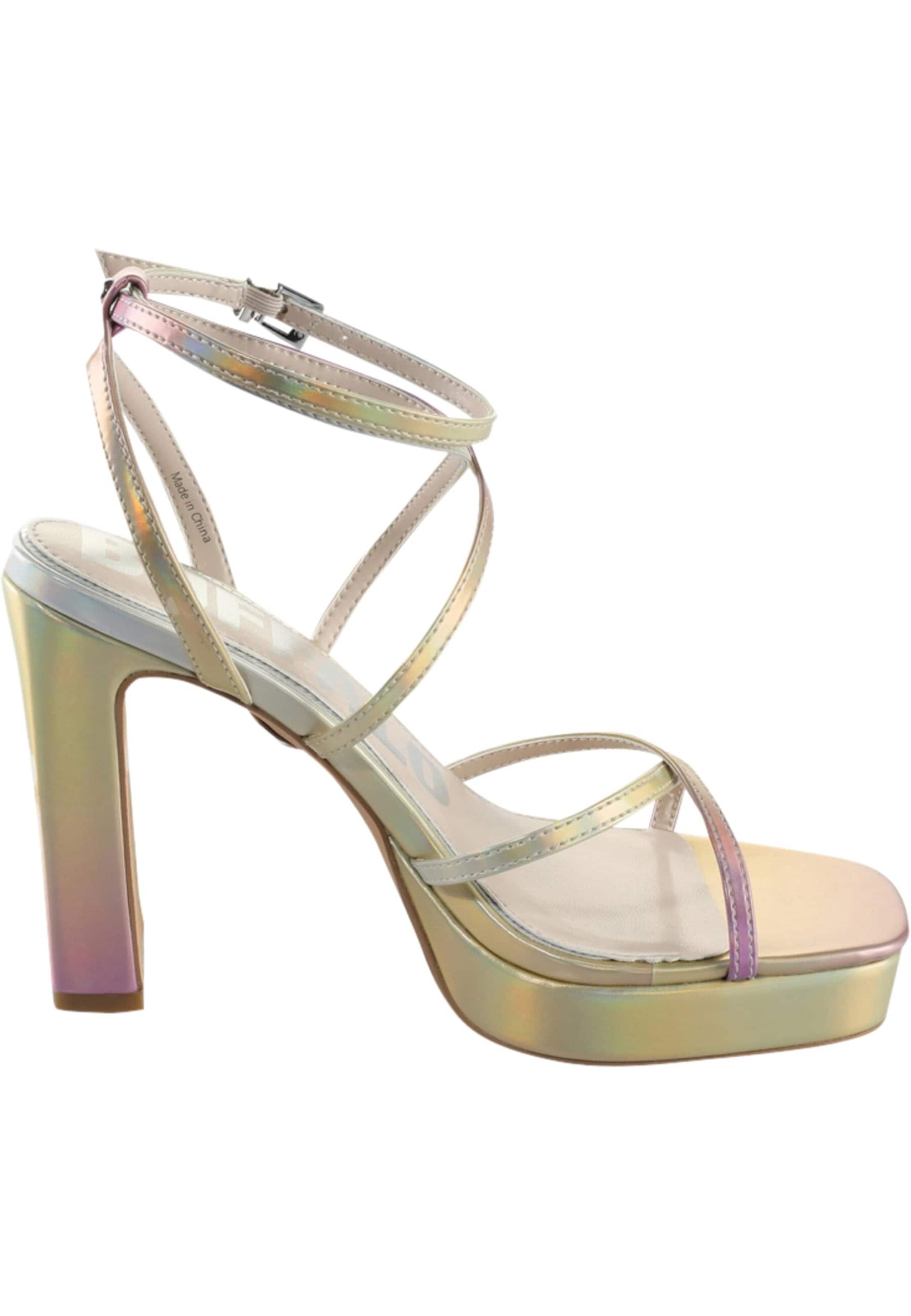 BUFFALO Strap sandal 'June' in Gold