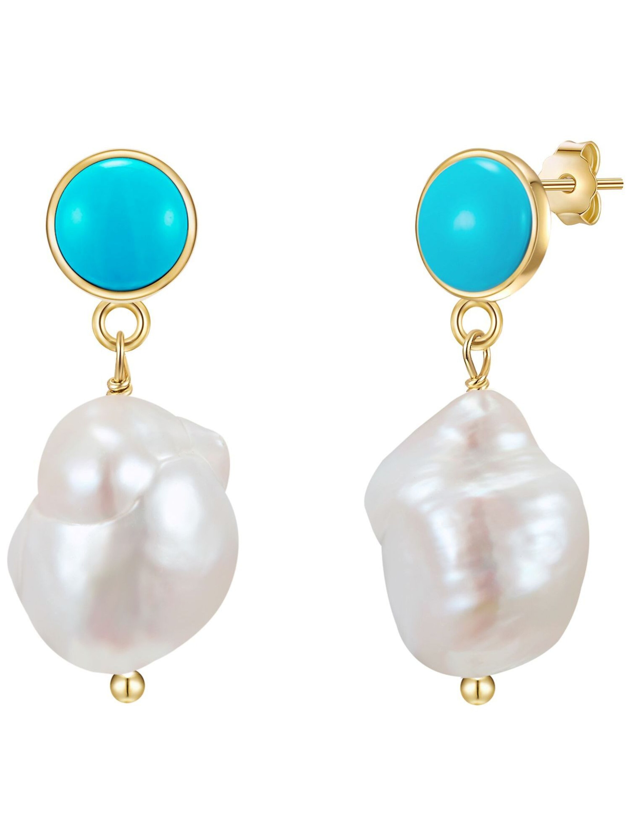 Glanzstücke München Ohrringe in Weiß: Vorderseite