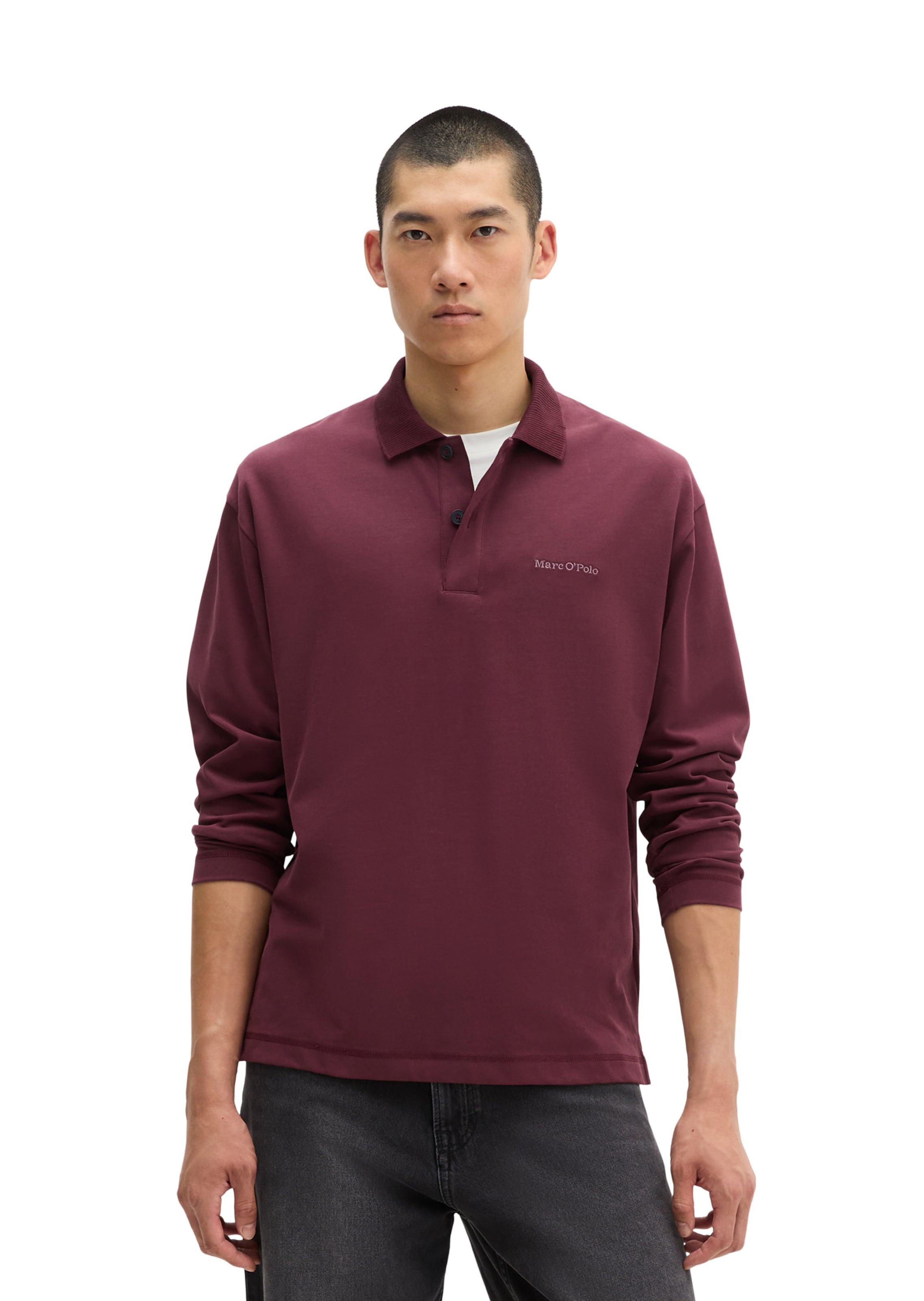 Marc O'Polo Poloshirt in Lila: Vorderseite