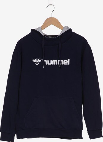 Hummel Sweatshirt & Zip-Up Hoodie in L in Blue: front