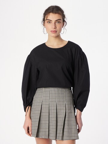 Monki Blouse in Black: front