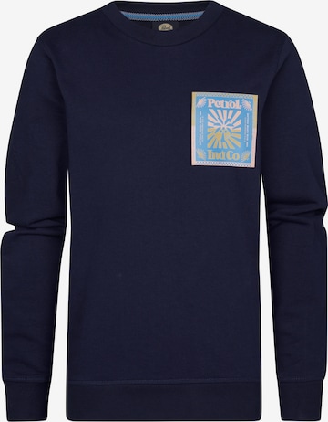 Petrol Industries Sweatshirt in Blauw: voorkant