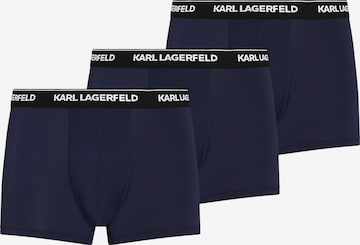 Karl Lagerfeld - Calzoncillo boxer en azul: frente