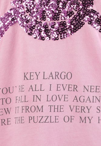Key Largo Shirt 'Bone' in Pink