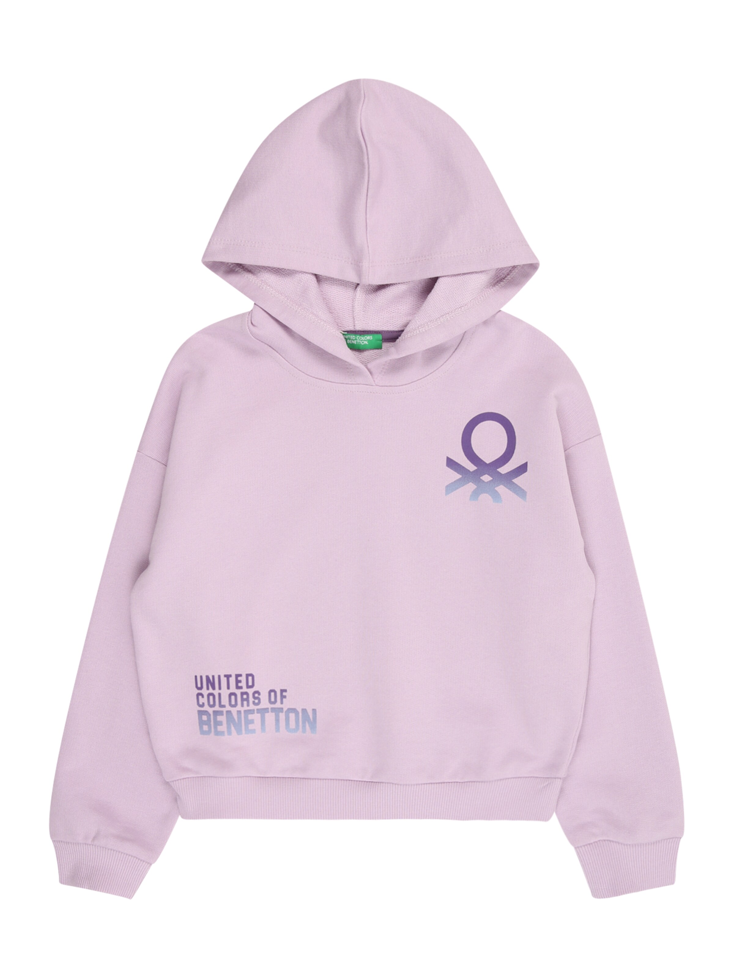 United Colors Of Benetton Mädchen Sweatshirt Mit LAMIN-Druck - Baumwolle Leichte Passform