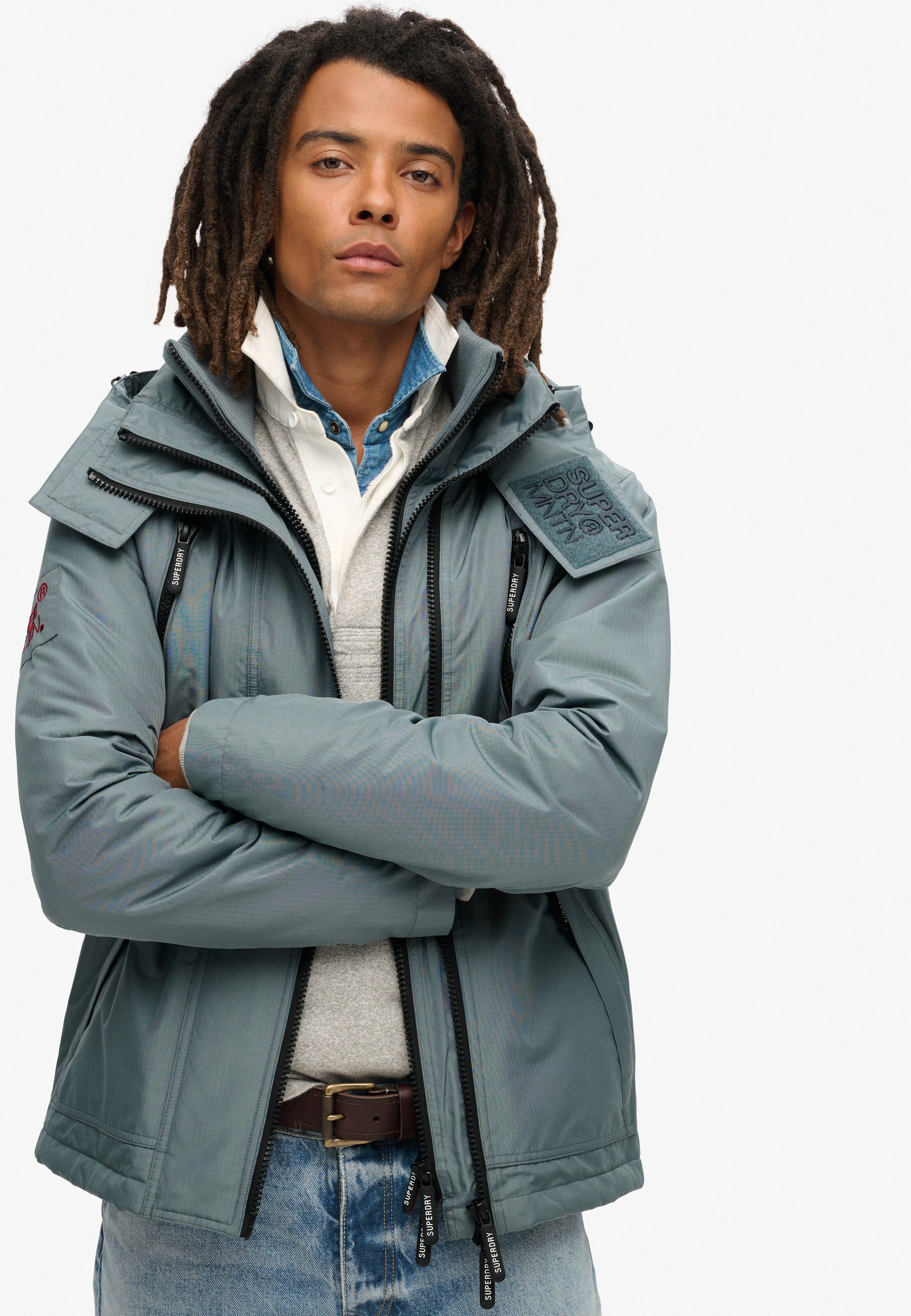 Superdry Tussenjas in Blauw