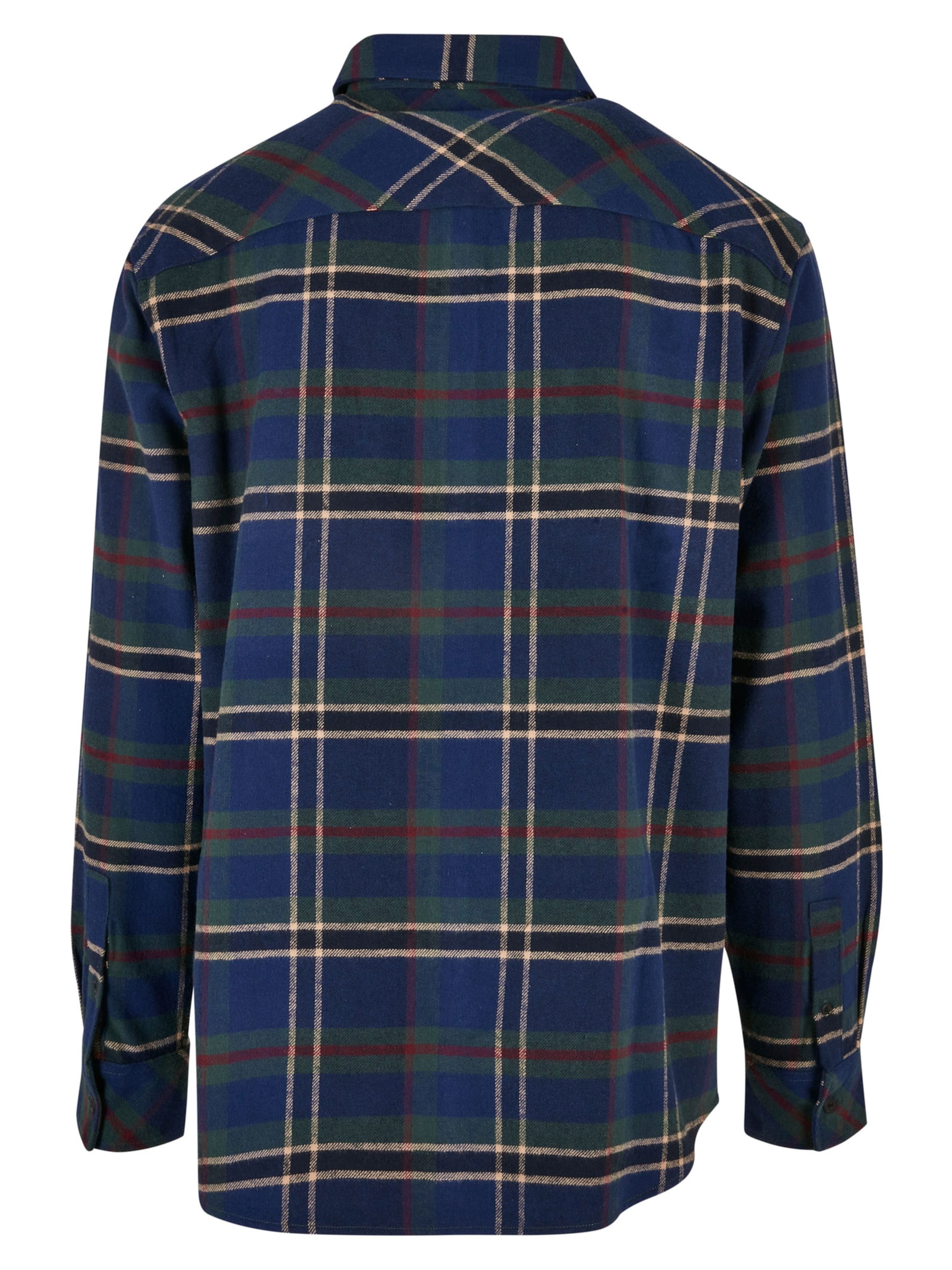 Urban Classics Comfort Fit Риза 'Mountain' в синьо