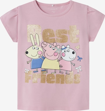 rožinė NAME IT Marškinėliai 'NMFAmanda Peppa': priekis