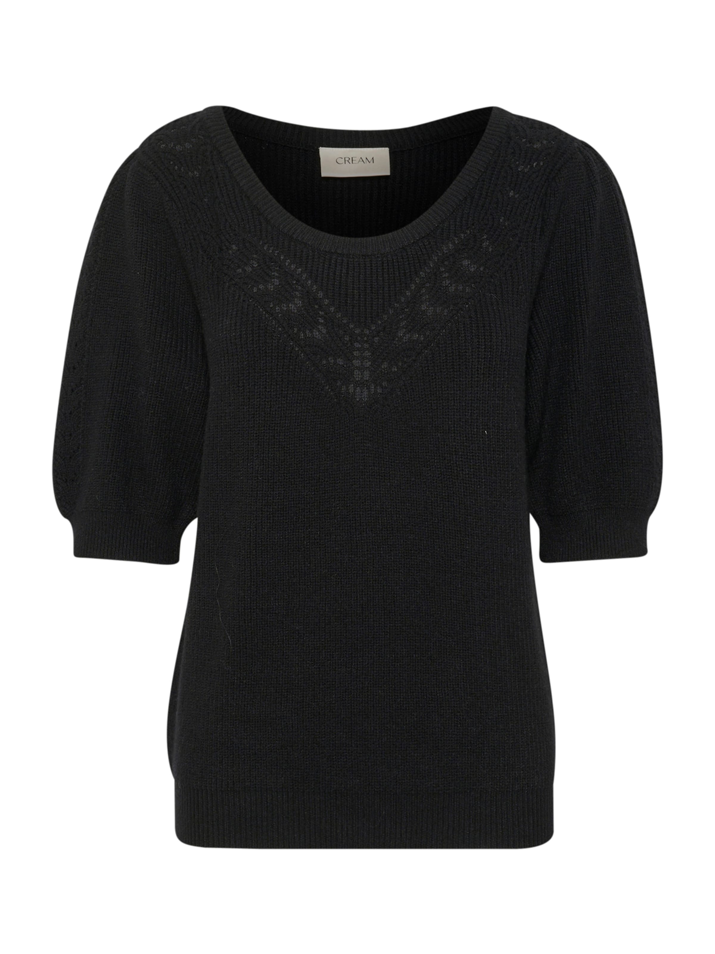 Pulover 'CRDela' de la Cream pe negru: față