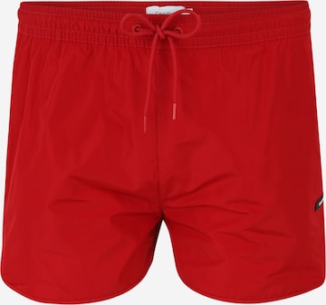 Shorts de bain 'RUNNER' Calvin Klein Swimwear en rouge : devant