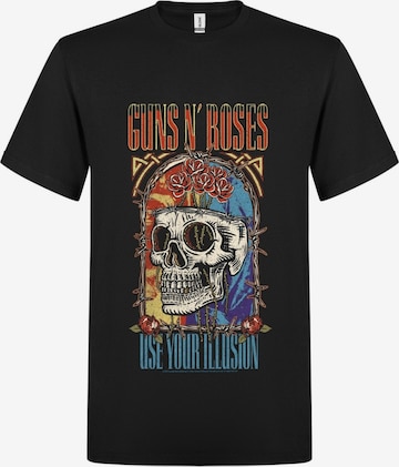 T-Shirt 'Use your Illution Skull' GUNS N' ROSES en noir : devant