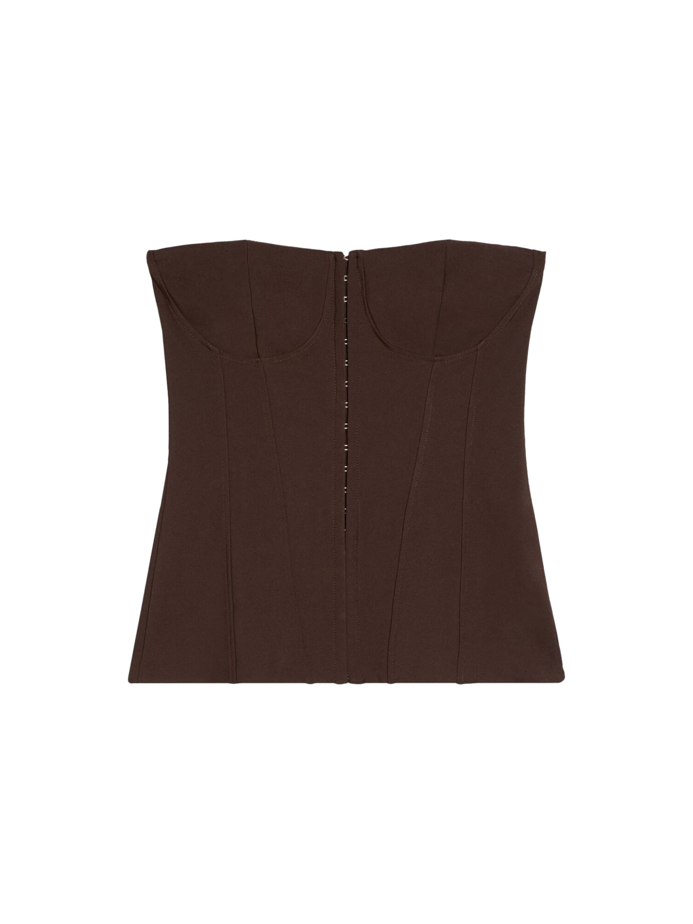 Bershka Top - barna: elől