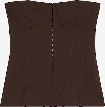 Bershka Toppi värissä ruskea: etupuoli