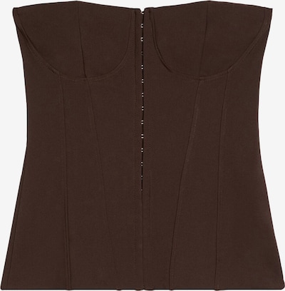 Bershka Toppi koossa XS värissä suklaa, Tuotenäkymä