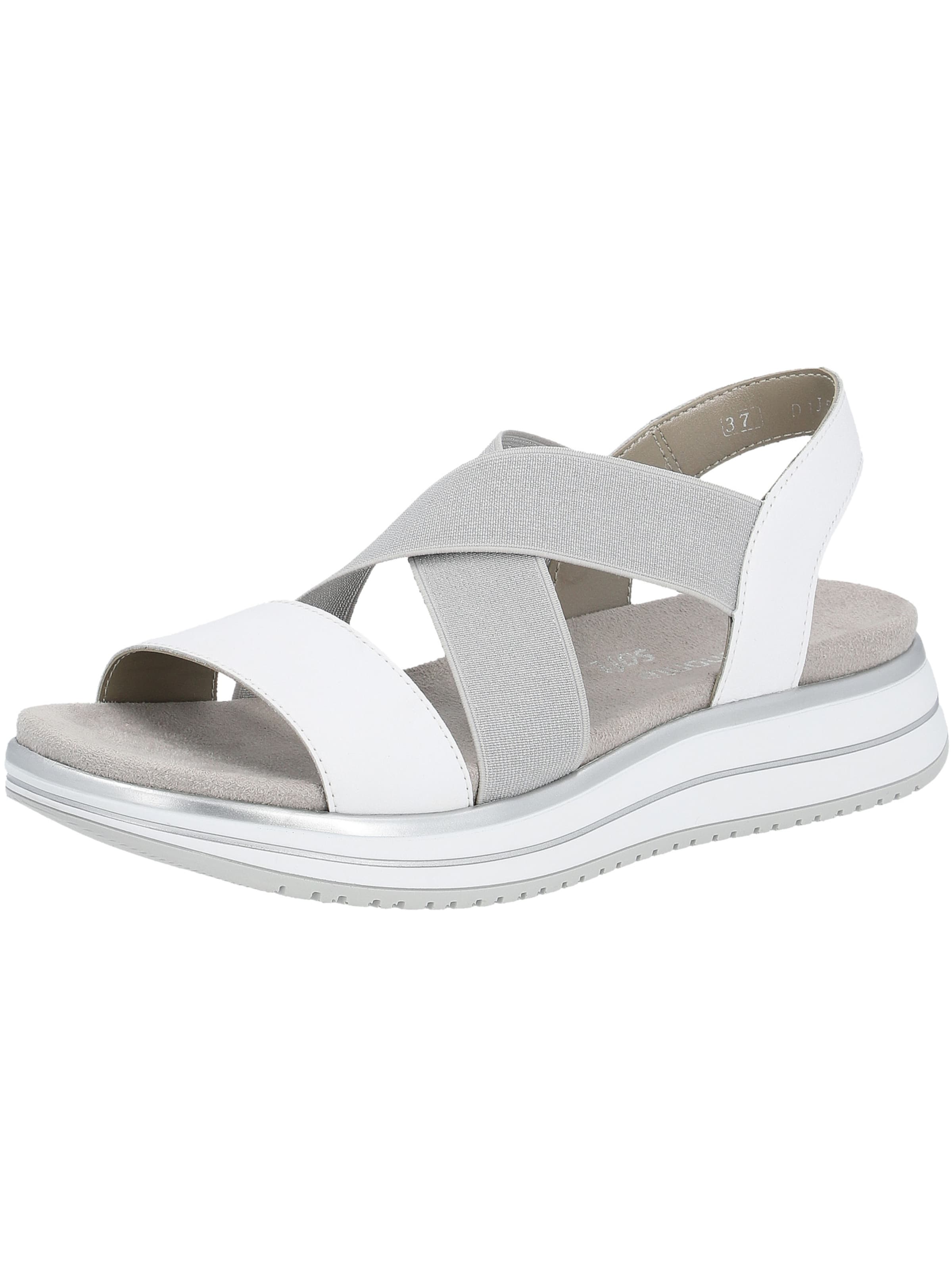 REMONTE Strap Sandals in White: front