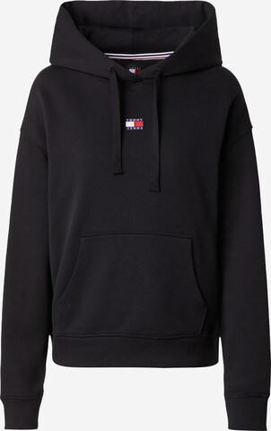 Tommy Jeans Sweatshirt in Black: front