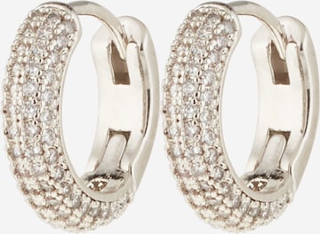 Kate Spade Earrings 'Pave Mini Huggies' in Silver: front